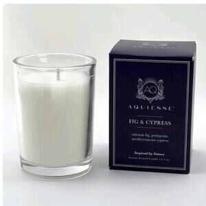 AQUIESSE soy inspired by nature fig & cypress 6.5 ounce luxury candle .